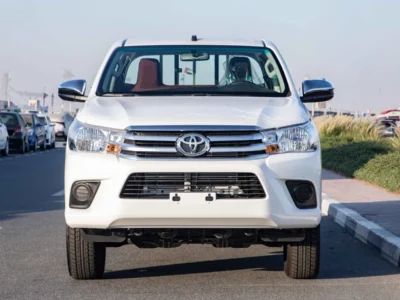 2026 Toyota Hilux DC 4WD DLX-E 2.8L Turbo Diesel 4-Cylinder Engine White Red Pickup Truck