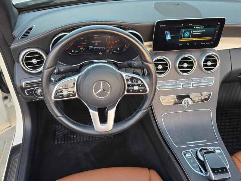 2023 Mercedes-Benz C300 4MATIC Coupe 2.0-liter turbocharged inline-4 White Brown US Specs