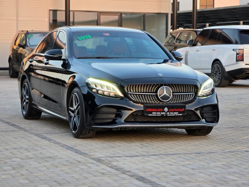 2020 Mercedes-Benz C 300 2.0-liter turbo 4-cylinder Petrol Engine Black Red Sedan Canadian Specs