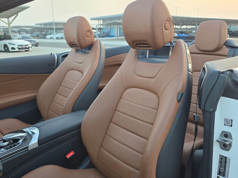 2023 Mercedes-Benz C300 4MATIC Coupe 2.0-liter turbocharged inline-4 White Brown US Specs