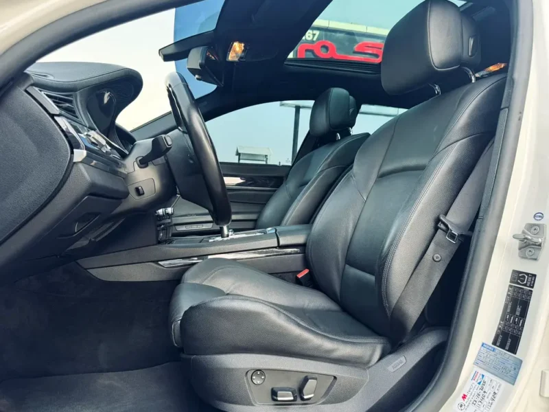 2010 BMW 7-Series 740i 3.0 Litres 6 Cylinders Petrol Engine White Black Sedan Excellent Condition