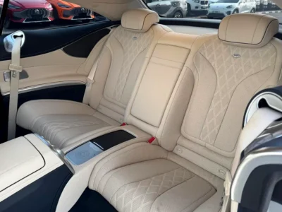 2018 Mercedes-Benz S-Class S 560 4MATIC 8 Cylinders Engine Silver Beige Coupe Mint Condition