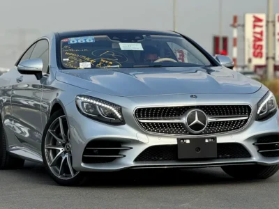 2018 Mercedes-Benz S-Class S 560 4MATIC 8 Cylinders Engine Silver Beige Coupe Mint Condition