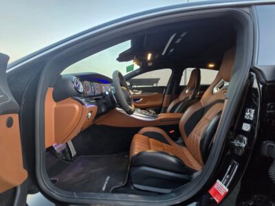 2020 Mercedes-Benz AMG GT 63 S 4MATIC+ 4.0-liter twin-turbocharged V8 Black Brown Sedan