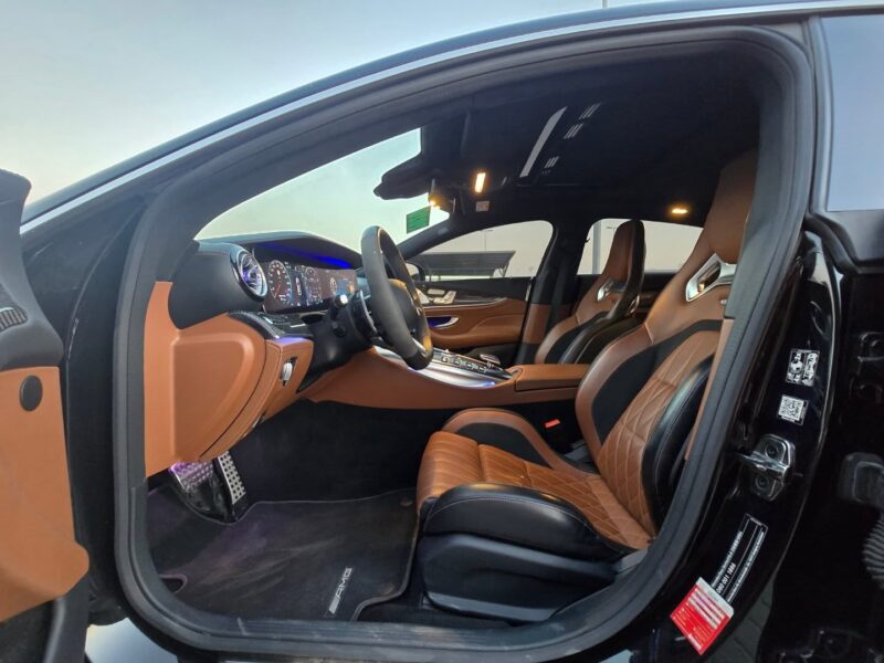 2020 Mercedes-Benz AMG GT 63 S 4MATIC+ 4.0-liter twin-turbocharged V8 Black Brown Sedan