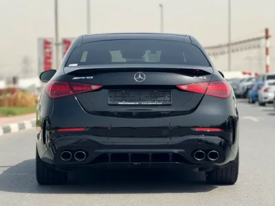 2023 Mercedes-Benz C-Class C43 AMG 4MATIC 4 Cylinders Engine Black Brown Sedan CLEAN TITLE
