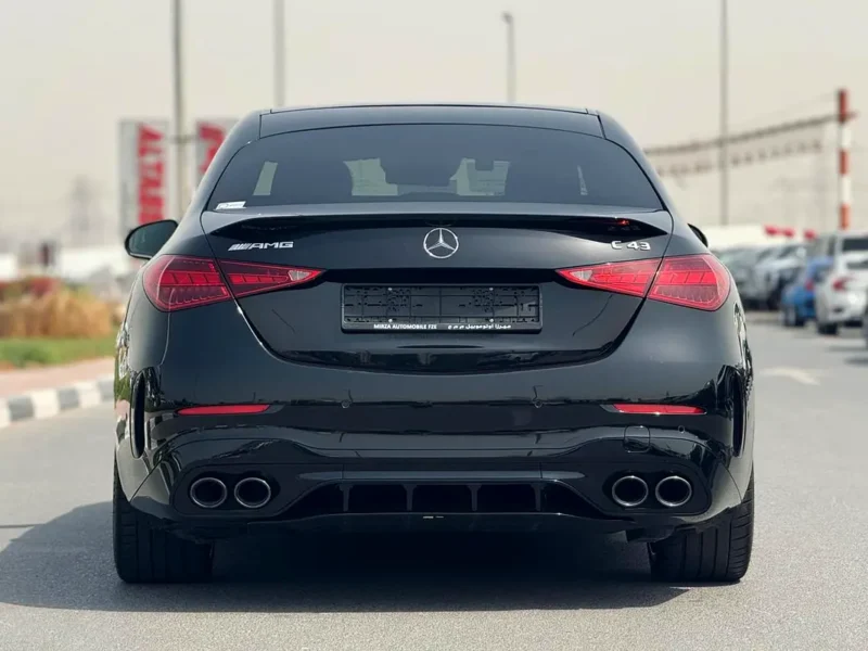 2023 Mercedes-Benz C-Class C43 AMG 4MATIC 4 Cylinders Engine Black Brown Sedan CLEAN TITLE