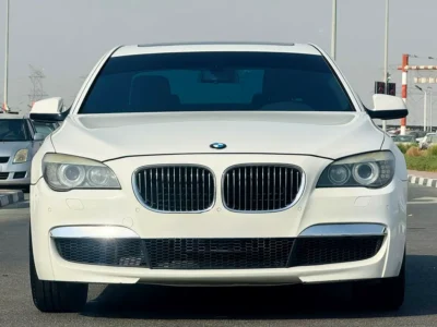 2010 BMW 7-Series 740i 3.0 Litres 6 Cylinders Petrol Engine White Black Sedan Excellent Condition