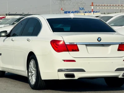 2010 BMW 7-Series 740i 3.0 Litres 6 Cylinders Petrol Engine White Black Sedan Excellent Condition