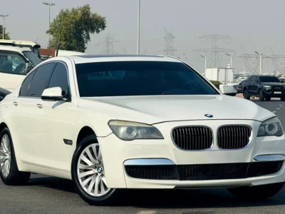 2010 BMW 7-Series 740i 3.0 Litres 6 Cylinders Petrol Engine White Black Sedan Excellent Condition
