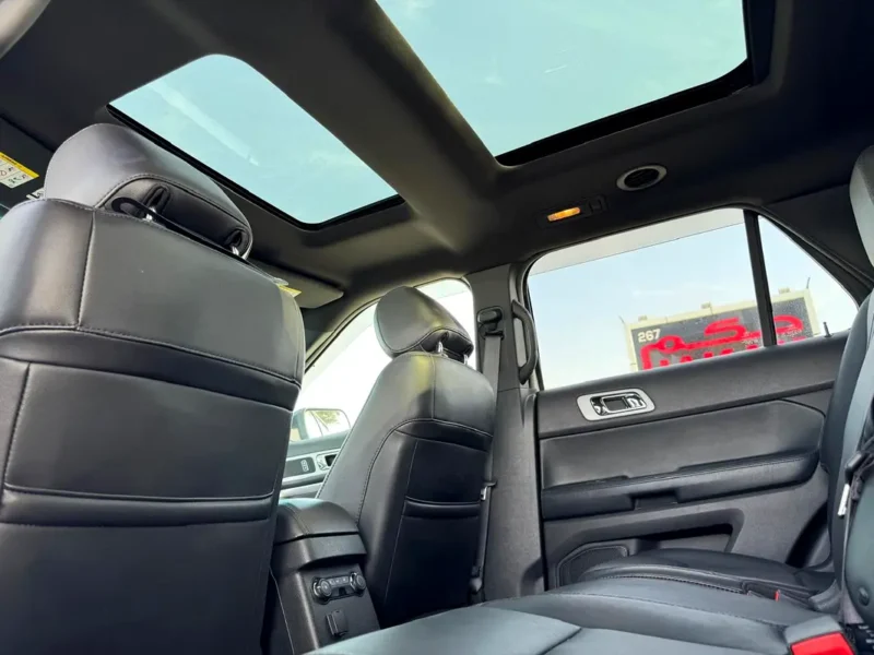 2014 Ford Explorer XLT 6 Cylinders Petrol Engine White Black SUV Neat and Clean Car