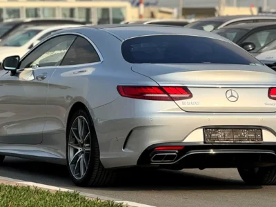 2018 Mercedes-Benz S-Class S 560 4MATIC 8 Cylinders Engine Silver Beige Coupe Mint Condition