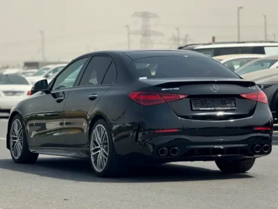2023 Mercedes-Benz C-Class C43 AMG 4MATIC 4 Cylinders Engine Black Brown Sedan CLEAN TITLE