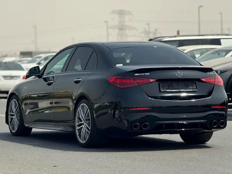 2023 Mercedes-Benz C-Class C43 AMG 4MATIC 4 Cylinders Engine Black Brown Sedan CLEAN TITLE