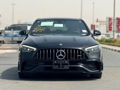 2023 Mercedes-Benz C-Class C43 AMG 4MATIC 4 Cylinders Engine Black Brown Sedan CLEAN TITLE