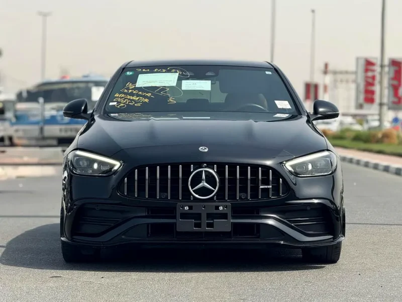 2023 Mercedes-Benz C-Class C43 AMG 4MATIC 4 Cylinders Engine Black Brown Sedan CLEAN TITLE