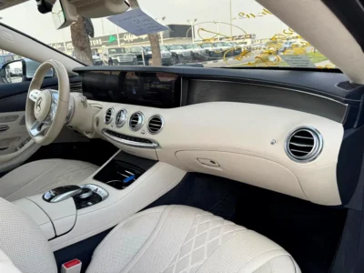 2018 Mercedes-Benz S-Class S 560 4MATIC 8 Cylinders Engine Silver Beige Coupe Mint Condition
