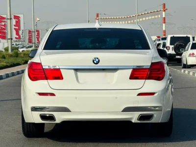 2010 BMW 7-Series 740i 3.0 Litres 6 Cylinders Petrol Engine White Black Sedan Excellent Condition