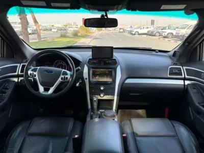 2014 Ford Explorer XLT 6 Cylinders Petrol Engine White Black SUV Neat and Clean Car