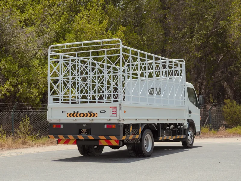2024 Mitsubishi Canter Cargo Body 4.2L 4 Cylinders Diesel Engine White Blue Truck GCC Specs