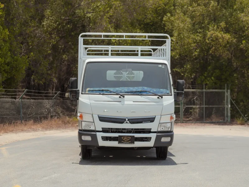 2024 Mitsubishi Canter Cargo Body 4.2L 4 Cylinders Diesel Engine White Blue Truck GCC Specs