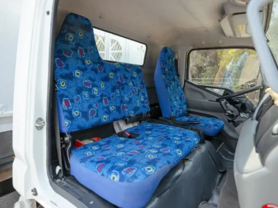 2024 Mitsubishi Canter Cargo Body 4.2L 4 Cylinders Diesel Engine White Blue Truck GCC Specs