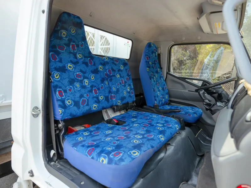 2024 Mitsubishi Canter Cargo Body 4.2L 4 Cylinders Diesel Engine White Blue Truck GCC Specs