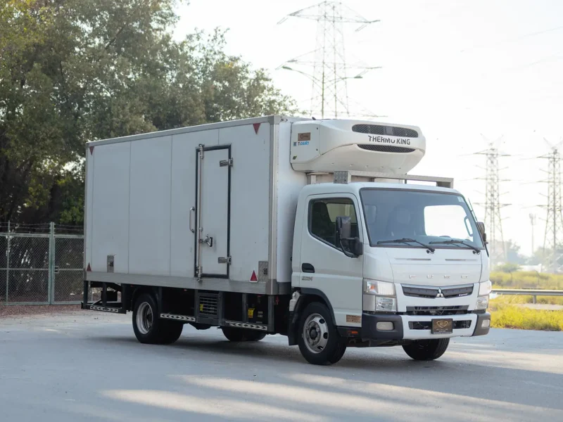 2022 Mitsubishi Canter Chiller Box 4.2L 4 Cylinders Diesel Engine White Black Truck GCC Specs