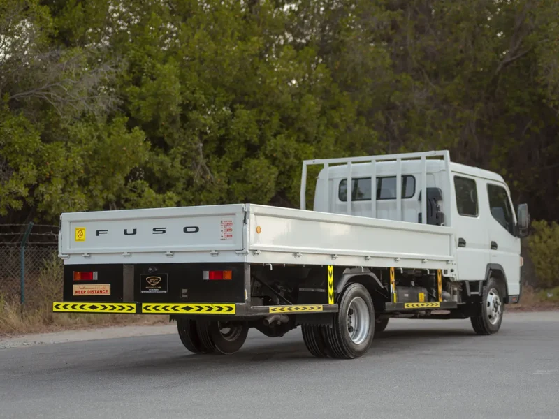 2024 Mitsubishi Canter Double Cabin Cargo Body 3.0L 4 Cylinders Diesel Engine White Grey Truck
