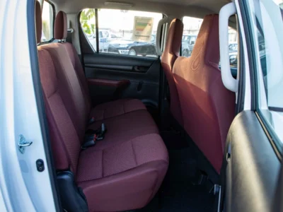 2026 Toyota Hilux DC 4WD DLX-E 2.8L Turbo Diesel 4-Cylinder Engine White Red Pickup Truck