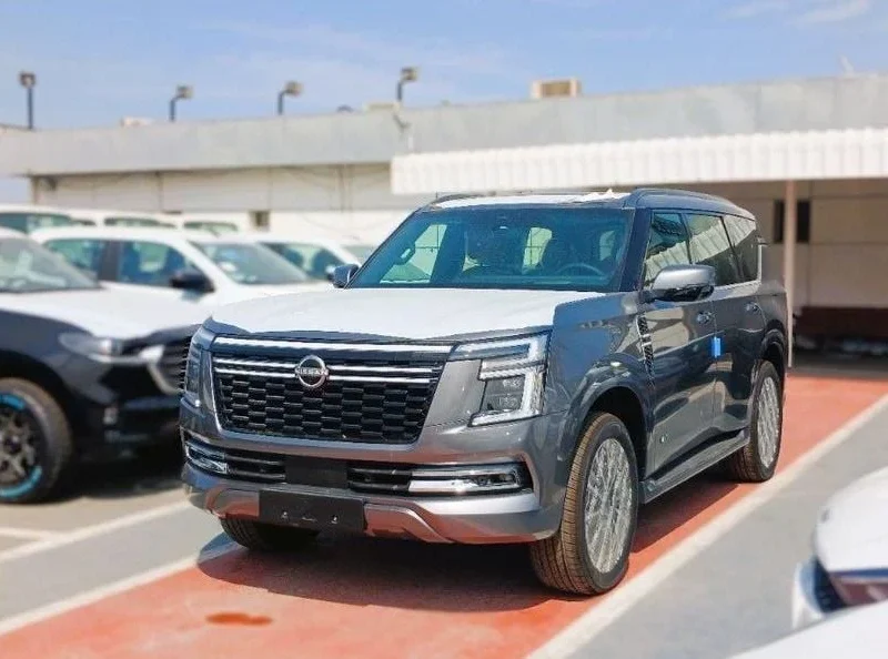 2025 Nissan Patrol LE PLATINUM CITY 3.5 Litres Twin-Turbocharged V6 Engine Grey Red SUV GCC Specs