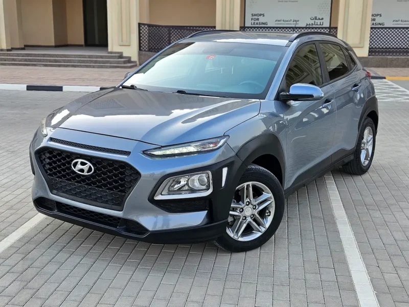 2019 Hyundai Kona Limited 1.6L Turbo 4 Cylinders Petrol Engine Grey Compact SUV GCC Specs