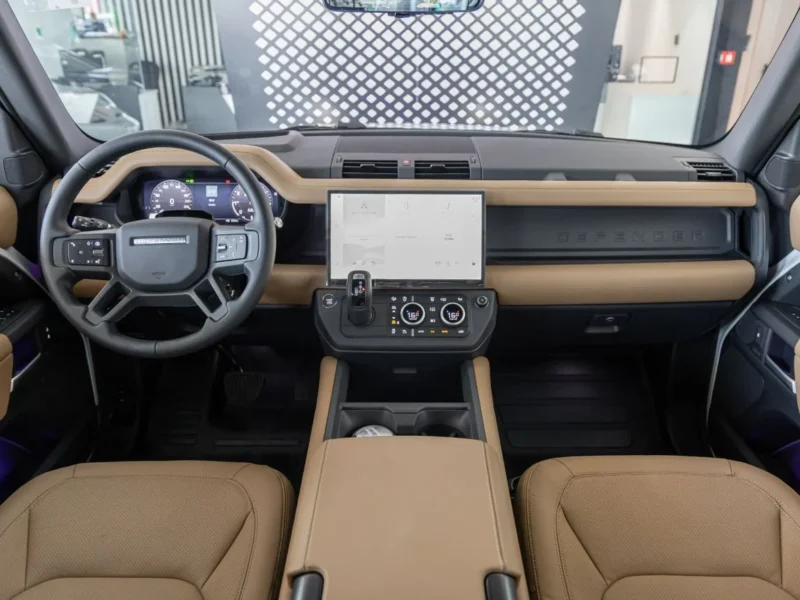 2026 Land Rover Defender 110 X-Dynamic HSE P400 4.0L 6 Cylinders Petrol Engine Light Grey Tan SUV GCC