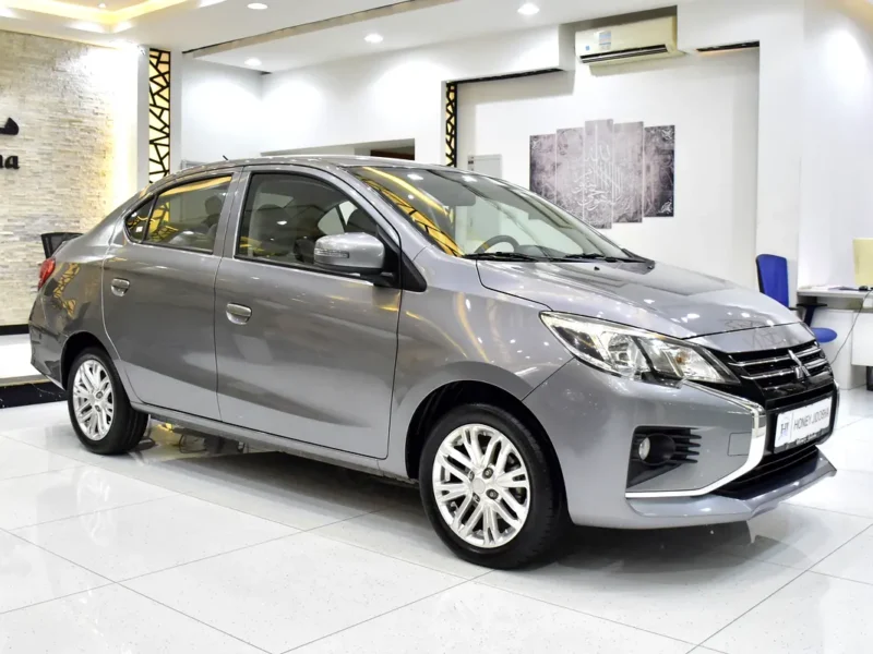 2021 Mitsubishi Attrage GLS 3 Cylinders Petrol Engine Grey Sedan GCC Specs Automatic
