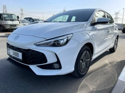 2024 MG MG3 Standard 4 Cylinders Petrol Engine White Grey Hatchback GCC Specs Automatic