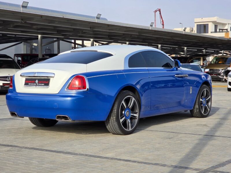 2016 Rolls-Royce Wraith 6.6-liter twin-turbo V12 Petrol Engine Blue Beige Luxury Coupe GCC