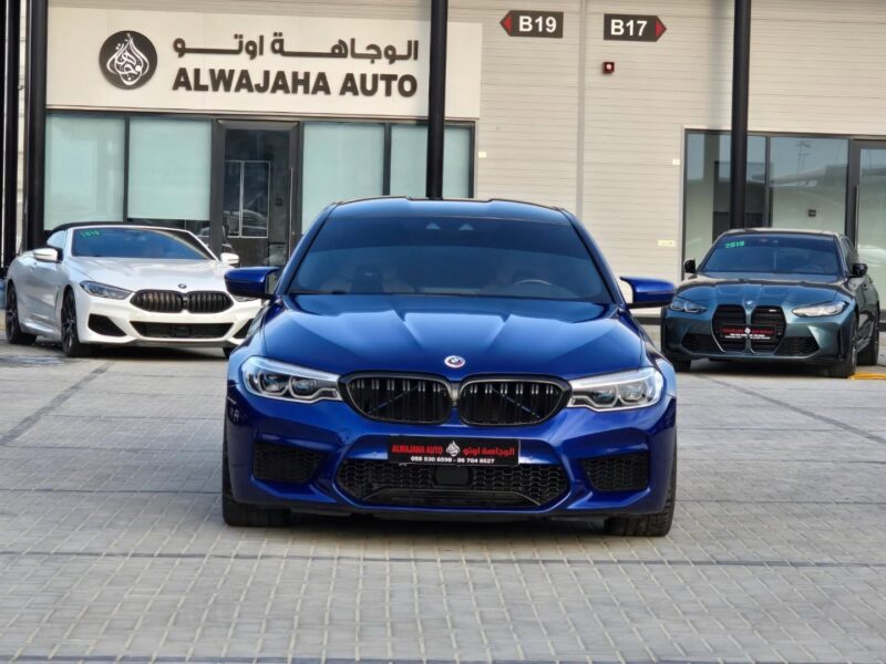 2020 BMW M5 4.4-liter twin-turbo V8 Petrol Engine Blue White Sedan Korean Specs Automatic