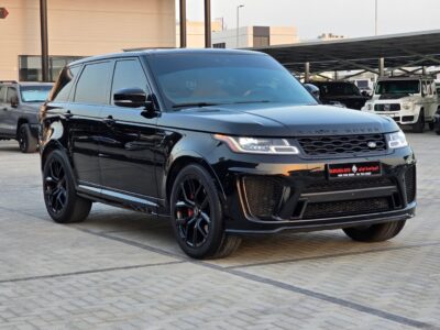 2021 Land Rover Range Rover Sport SVR 5.0-liter Supercharged V8 Petrol Engine Black Tan SUV