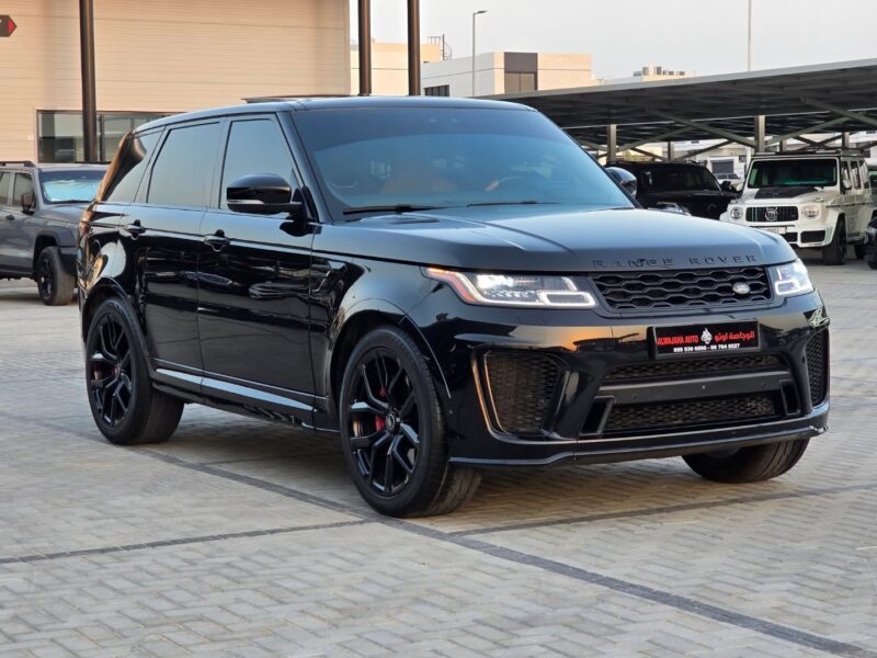 2021 Land Rover Range Rover Sport SVR 5.0-liter Supercharged V8 Petrol Engine Black Tan SUV