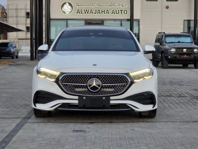 2024 Mercedes-Benz E300 4MATIC 2.0-liter Turbocharged 4-cylinder Hybrid Engine White Tan Sedan