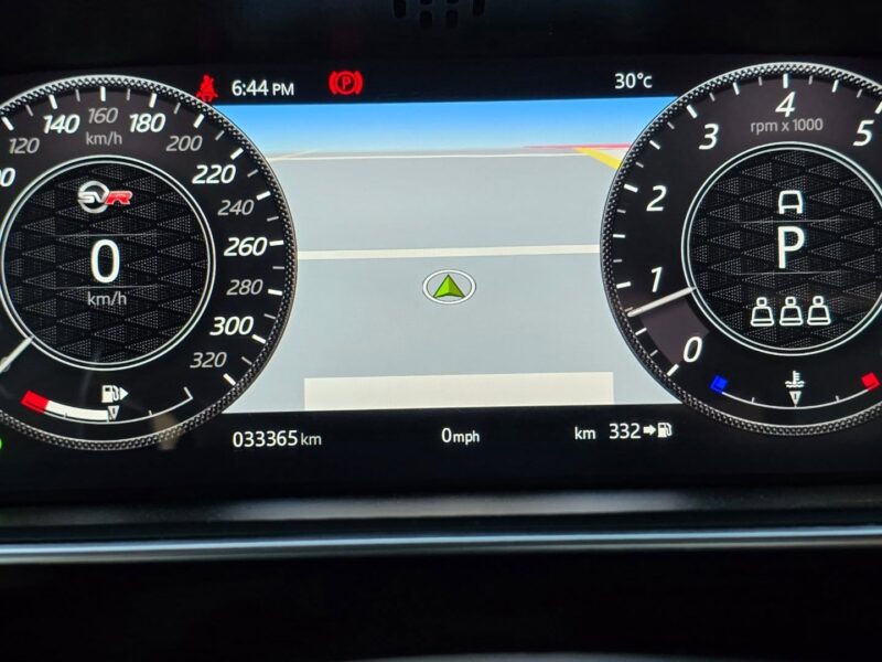 2021 Land Rover Range Rover Sport SVR 5.0-liter Supercharged V8 Petrol Engine Black Tan SUV
