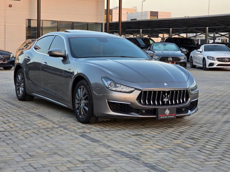 2022 Maserati Ghibli 3.0 Litres Turbo V6 Petrol Engine Grey Tan Sedan GCC Specs Automatic