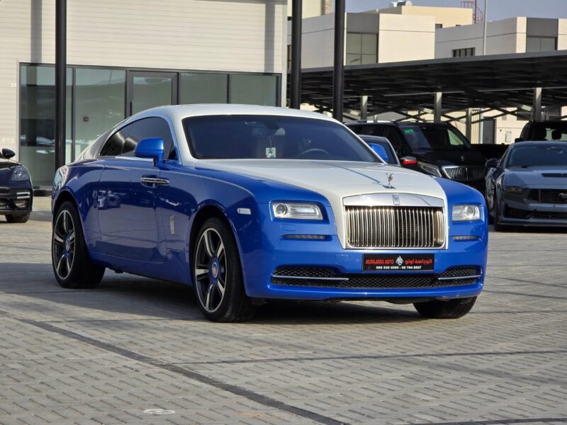 2016 Rolls-Royce Wraith 6.6-liter twin-turbo V12 Petrol Engine Blue Beige Luxury Coupe GCC