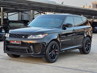 2021 Land Rover Range Rover Sport SVR 5.0-liter Supercharged V8 Petrol Engine Black Tan SUV