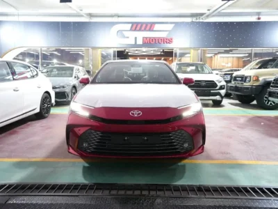 2025 Toyota Camry Lumiere HYBRID 2.5-liter 4-Cylinder Engine Red Tan Sedan GCC Specs Automatic