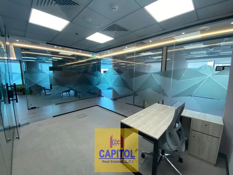 140 sqft Prime Tower Premium Office Space and Coworking Space with Stunning Burj Khalifa