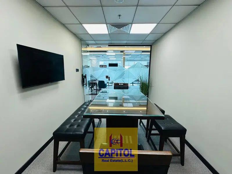 140 sqft Prime Tower Premium Office Space and Coworking Space with Stunning Burj Khalifa