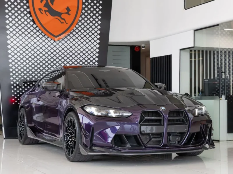 2025 BMW M4 COMPETITION M XDRIVE 3.0L 6 Cylinders Petrol Engine Purple Red Coupe GCC
