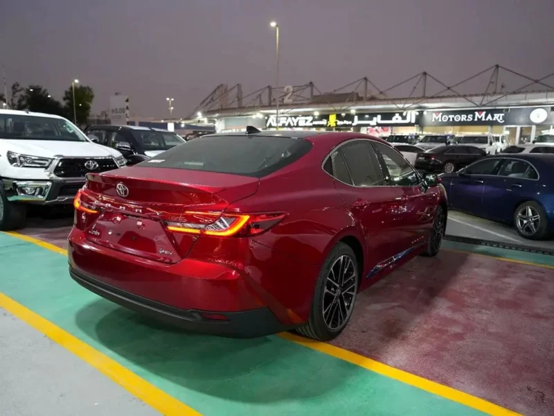 2025 Toyota Camry Lumiere HYBRID 2.5-liter 4-Cylinder Engine Red Tan Sedan GCC Specs Automatic