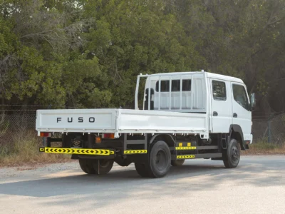 2016 Mitsubishi Canter Double Cabin Cargo Body 4.2L 4 Cylinders Diesel Engine White Grey Truck